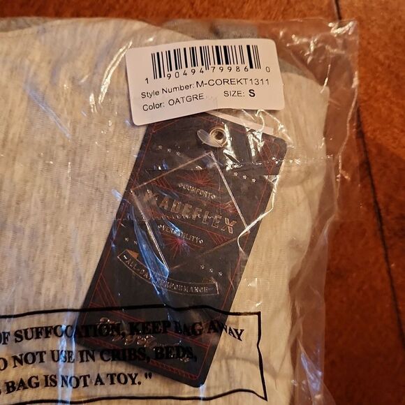 Flag & Anthem Athleisure Henley Sporty Lightweight Casual Hoodie, Small, Gray - Picture 9 of 10